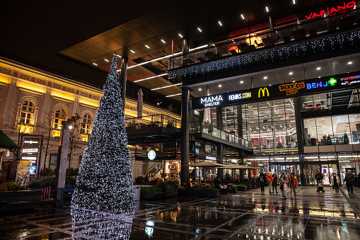 Christmas in Shopping Center