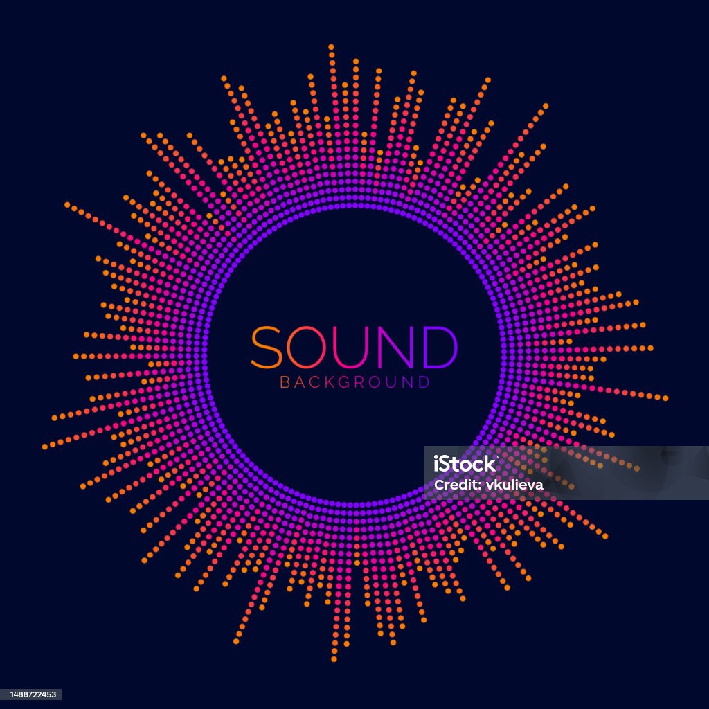 Sound Visualizer Circle Circle Sound Wave Visualization Bar Dotted Music Player Equalizer ...