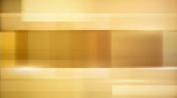 Vector illustration of Fast blurred golden shapes background
