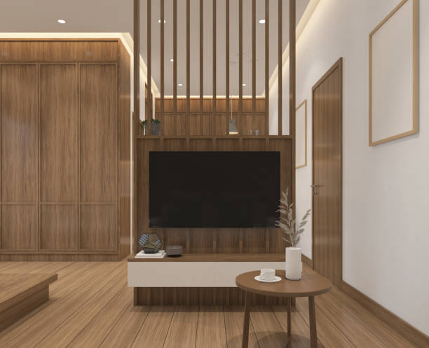 istock Modern japan style living room 1488730461