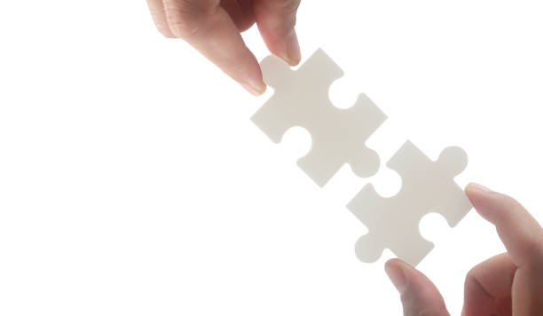 istock Connecting jigsaw puzzle. Business solutions success 1488732128