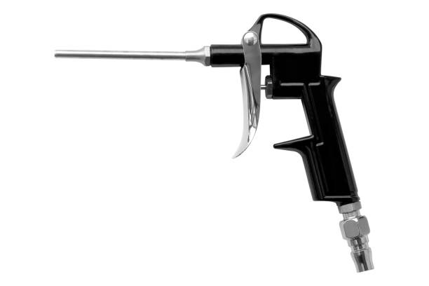 istock Air compressor blow gun isolated on white background 1488737046
