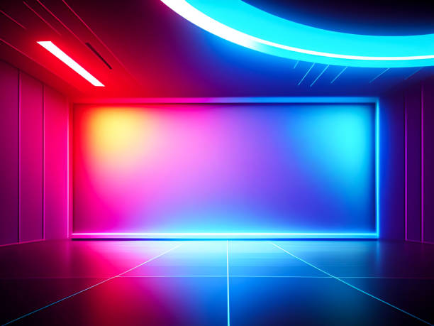 istock neon color, neon, iridescent, near future, technology, cyber, background, wallpaper, gradation, beautiful, rainbow color, vivid color, digital art, light, electric, glow, full color, pop, futuristic, science fiction, design Colorful, Lights, Neon Signs, H 1488759745
