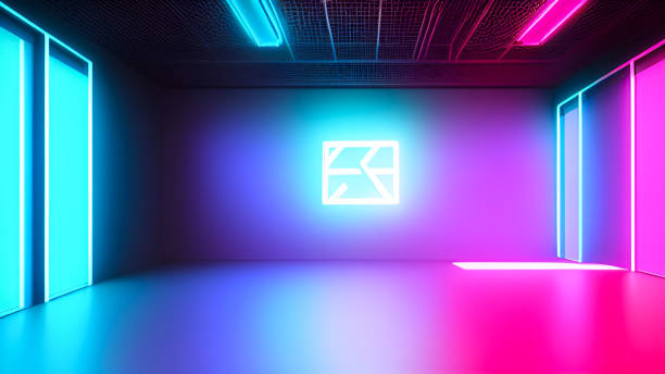 istock neon color, neon, iridescent, near future, technology, cyber, background, wallpaper, gradation, beautiful, rainbow color, vivid color, digital art, light, electric, glow, full color, pop, futuristic, science fiction, design Colorful, Lights, Neon Signs, H 1488759752