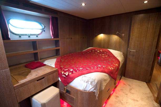 istock Luxury yacht interior, yacht cabin 1488763835