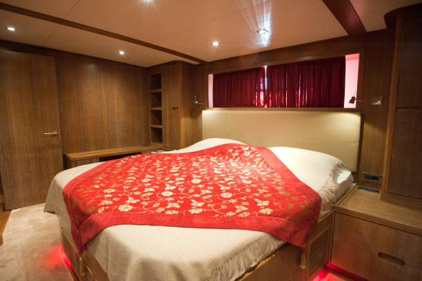 istock Luxury yacht interior, yacht cabin 1488765419