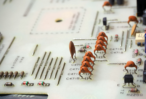 Capacitive Disc Ceramic Disc Capacitors Stock Photo - Download Image Now - Capacitor ...