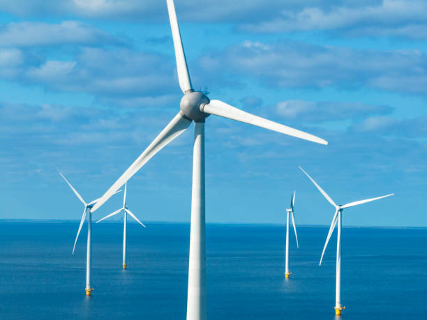 istock Wind turbines in an offshore wind park during springtime seen from above 1488774726