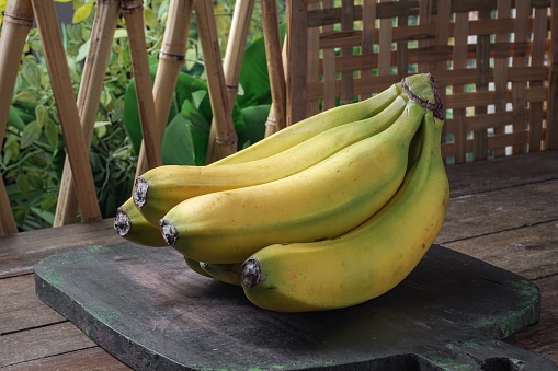 Fresh organic bunch of Cavendish Banana or Pisang Montel