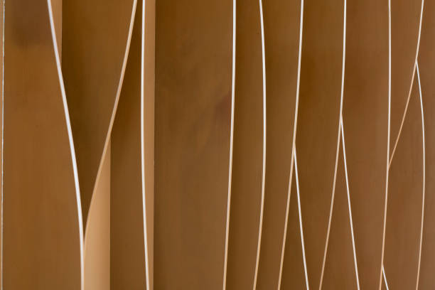 Wood interior wall - stock photo