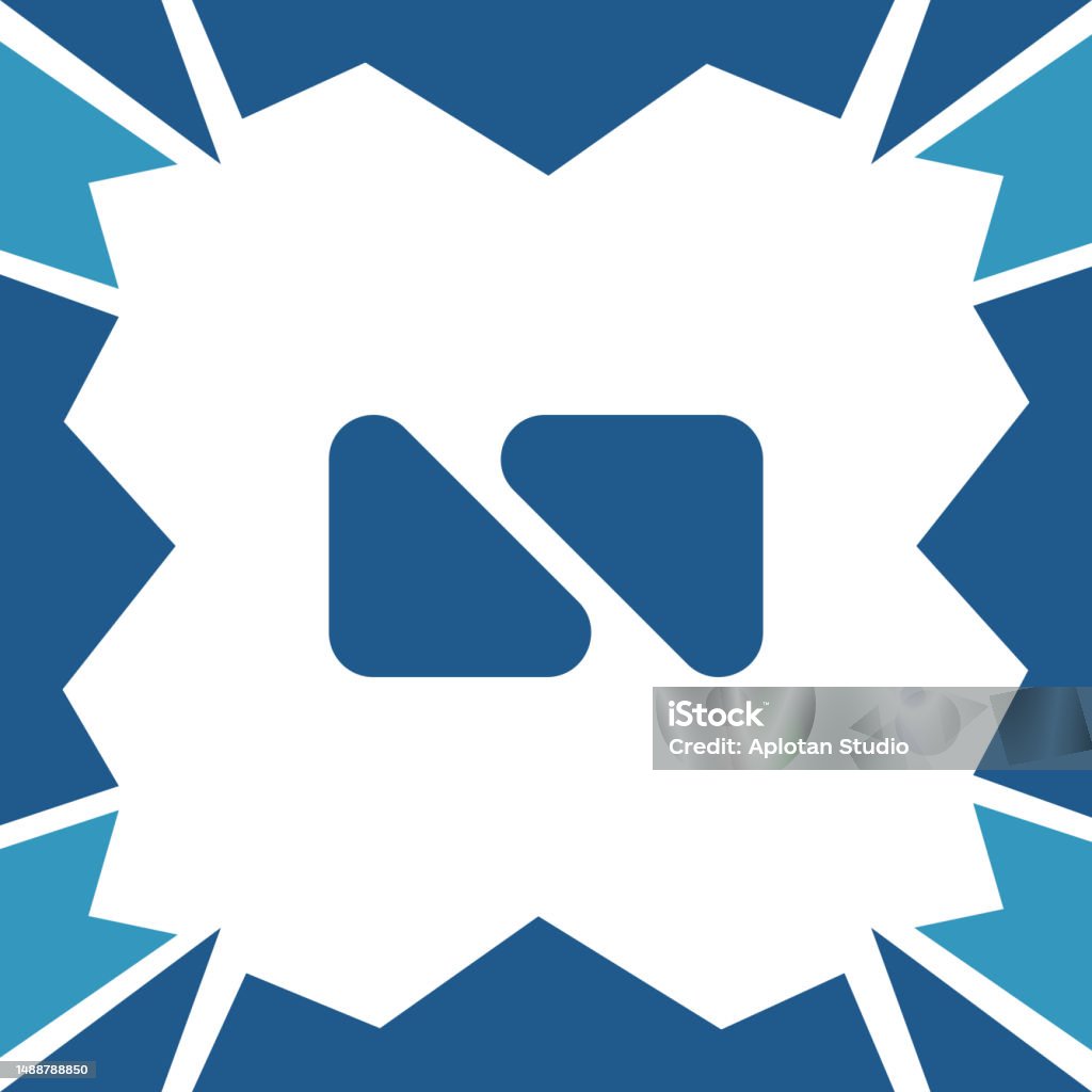 Blue Rounded Triangle Blue Triangle Background Simple Vector Stock Illustration - Download ...