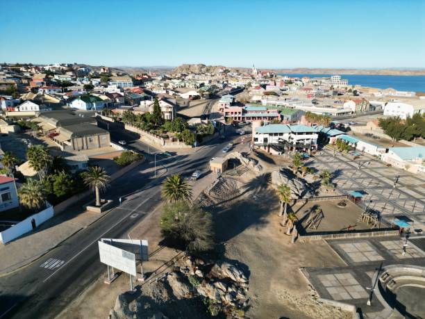 istock ARIAL VIEW OF HARBOR TOWN 1488793843