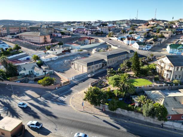 istock ARIAL VIEW OF HARBOR TOWN 1488794314