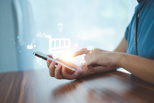 istock Shopping online on eCommerce shop website  and using digital banking payment 1488803385