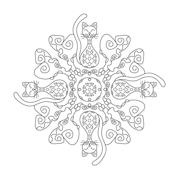 440+ Mandala Art Therapy Stock Illustrations, Royalty-Free Vector