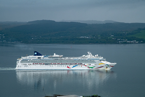 Norwegian Dawn Arrive Greenock Inverclyde Scotland united kingdom 10/05/2023