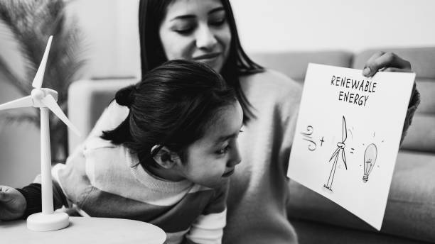 Blurred picture for background, mother and daughter reading a book.