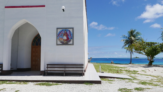 Tuamotu Islands Rangiroa church