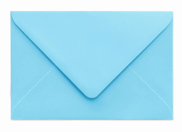 istock The back of a light blue envelope against white background 1488836011
