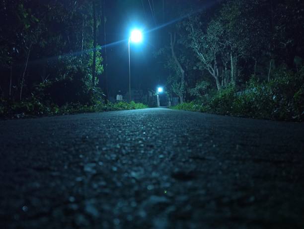 A village road.