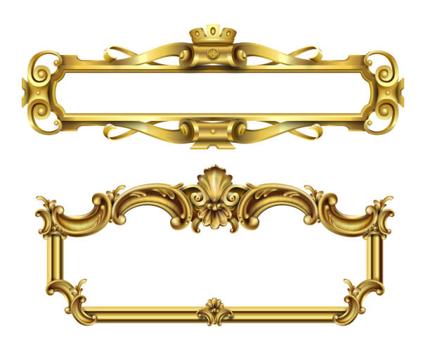 ロココバロックのゴールドクラシックフレーム - palace点のイラスト素材／クリップアート素材／マンガ素材／アイコン素材