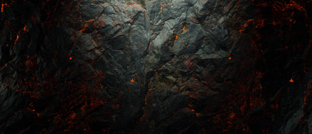 Abstract rock background with lava gaps between the stones.