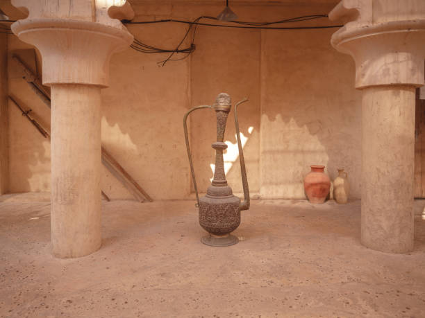 Al seef-old historical district with traditional Arabic architecture.