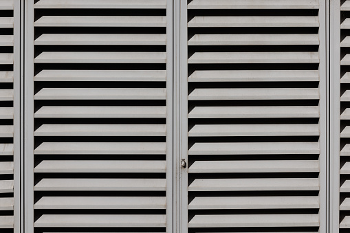 Vents to allow the passing of air on a locked double door.