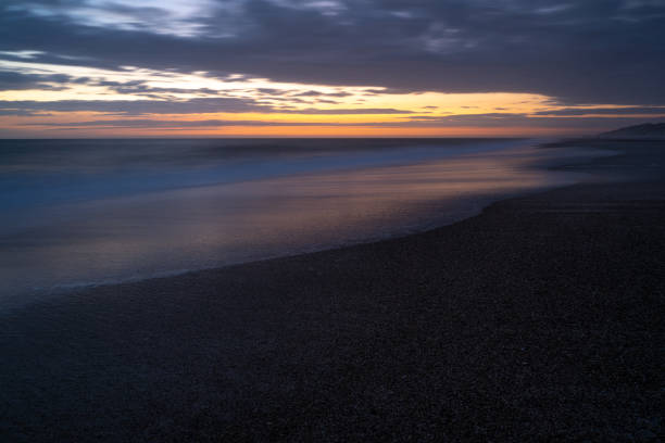 istock After sunset with colored sky on sea 1488850424
