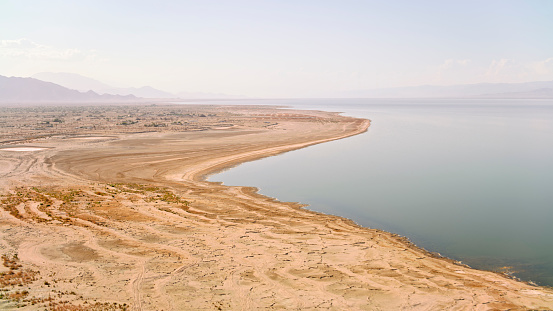 Aerial view of desert area near Salton Sea, California, USA.
