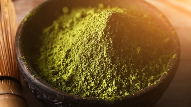 Matcha green tea powder