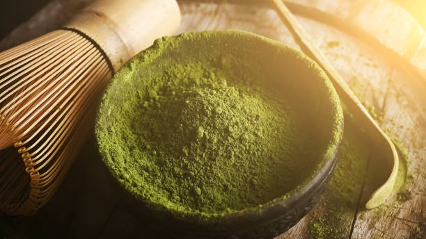 Matcha green tea powder