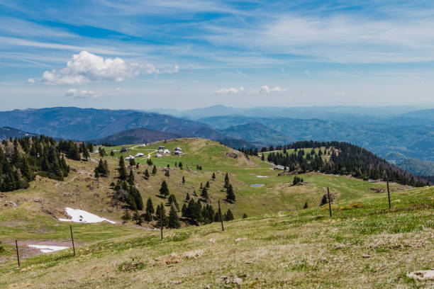istock Landscape on Velika planina in Slovenia on Sunny Spring day 1488871649
