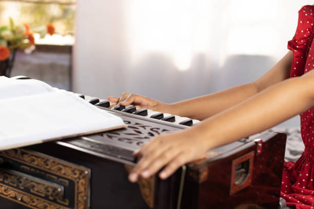 istock Harmonium - a hand made wooden musical instrument 1488877415