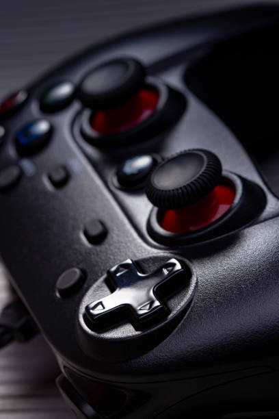istock Game pad video controller, gamepad with sticks and buttons, Close Up 1488881696