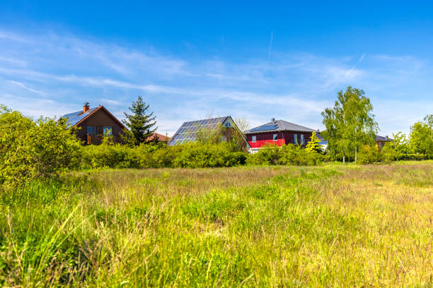 istock detached houses with solar roofs 1488882638