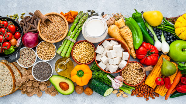Group oh healthy vegan food