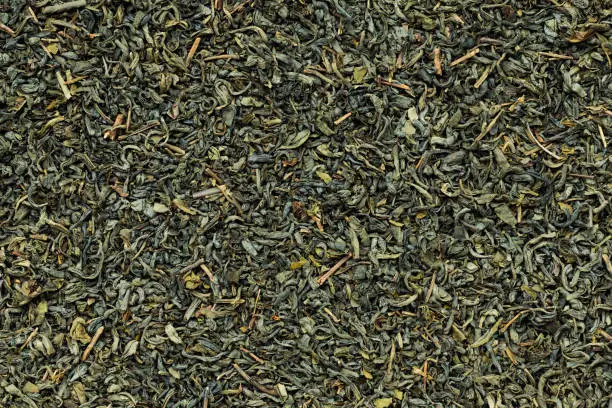 Photo of Green tea background -  format filling