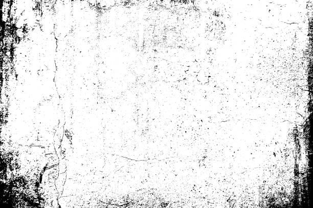 Distressed black texture. Grunge black texture. Dark grainy texture on white background. Dust overlay textured. Grain noise particles. Rusted white effect. Design elements. Vector illustration, EPS 10. paper texture stock illustrations