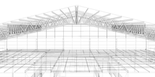 istock 3D illustration of building structure 1488889878
