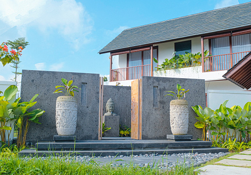 A Beautiful house located in Bali , with a rural atmosphere surrounded by mountains and rice field.