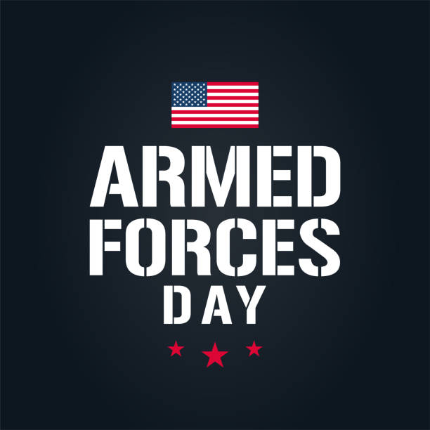 Armed Forces Day poster. Vector Armed Forces Day poster. Vector illustration. EPS10 armed forces logo stock illustrations