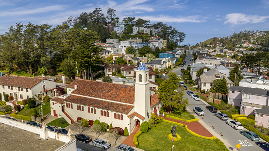 High quality stock photo of the Forest Hill neighborhood in San Francisco, CA