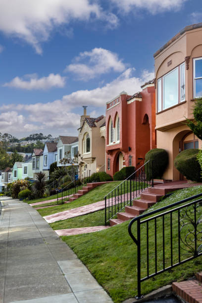 High quality stock photo of the Forest Hill neighborhood in San Francisco, CA
