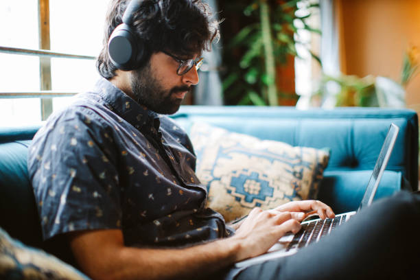 istock man working from his home in Los Angeles, California 1488918749