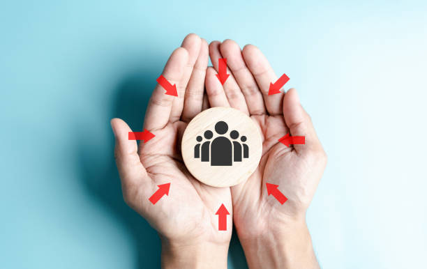 istock HRM or Human Resource Management, Hand tick or selective and accept to manager icon which is among staff icons for human development recruitment leadership and customer target group concept. 1488921126