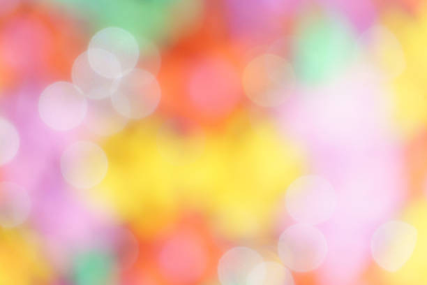 Defocused Bokeh abstract background. Colourful blurred bokeh backdrop.