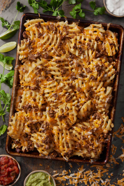 istock Chili Cheese Waffle Fries 1488928602