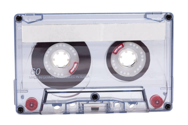 istock Audio cassette tape isolated on white background. 1488929214