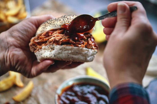 istock Pulled Pork Burger with French Fries 1488936294